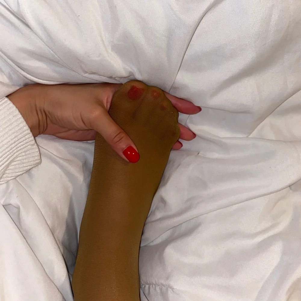 COPY - Tan/ beige pantyhose worn and like new available - Picture 4 of 7